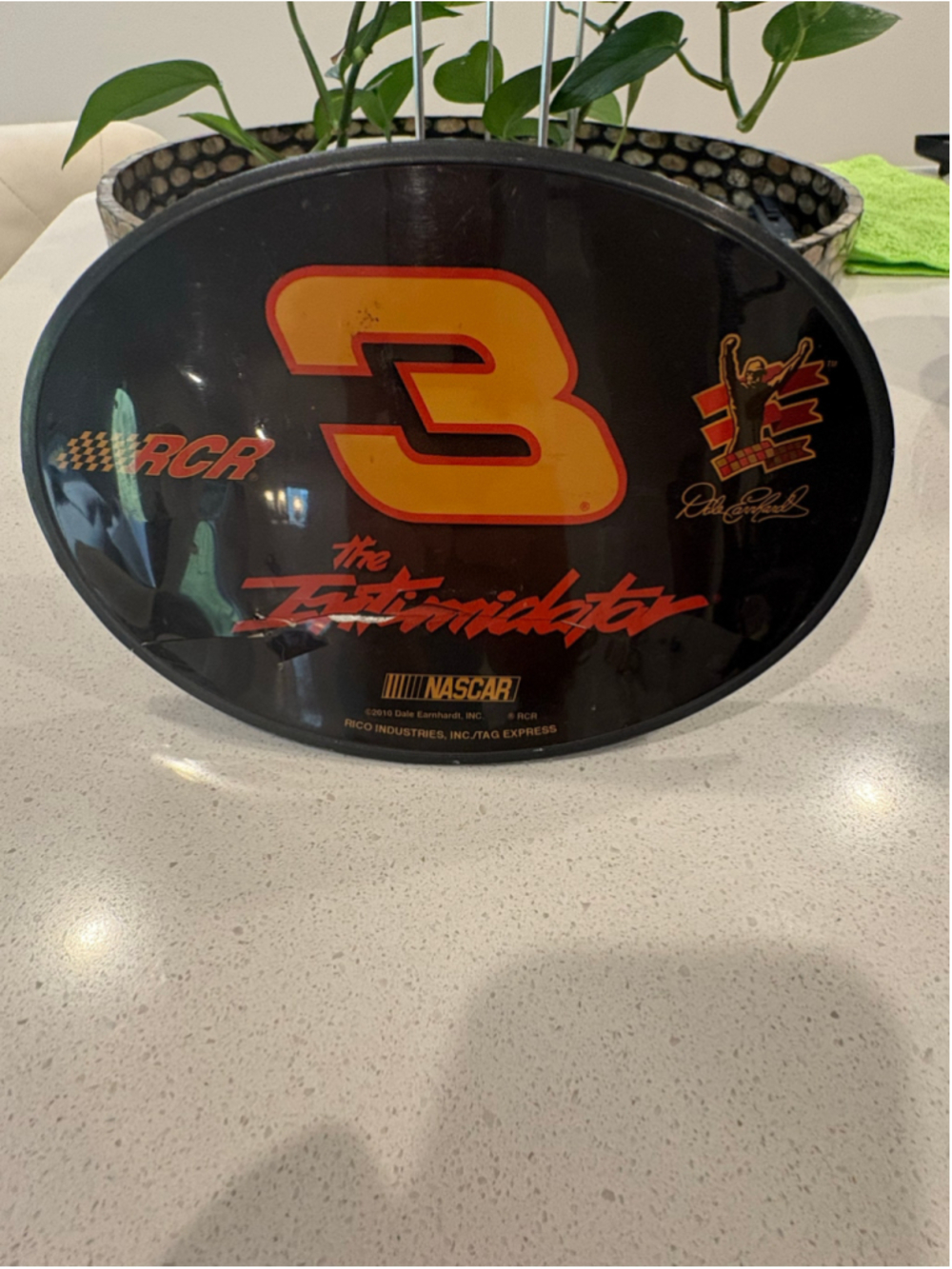 Dale Earnhardt Sr #3 NASCAR Intimidator Trailer Hitch Lock Cover 2010 #N06